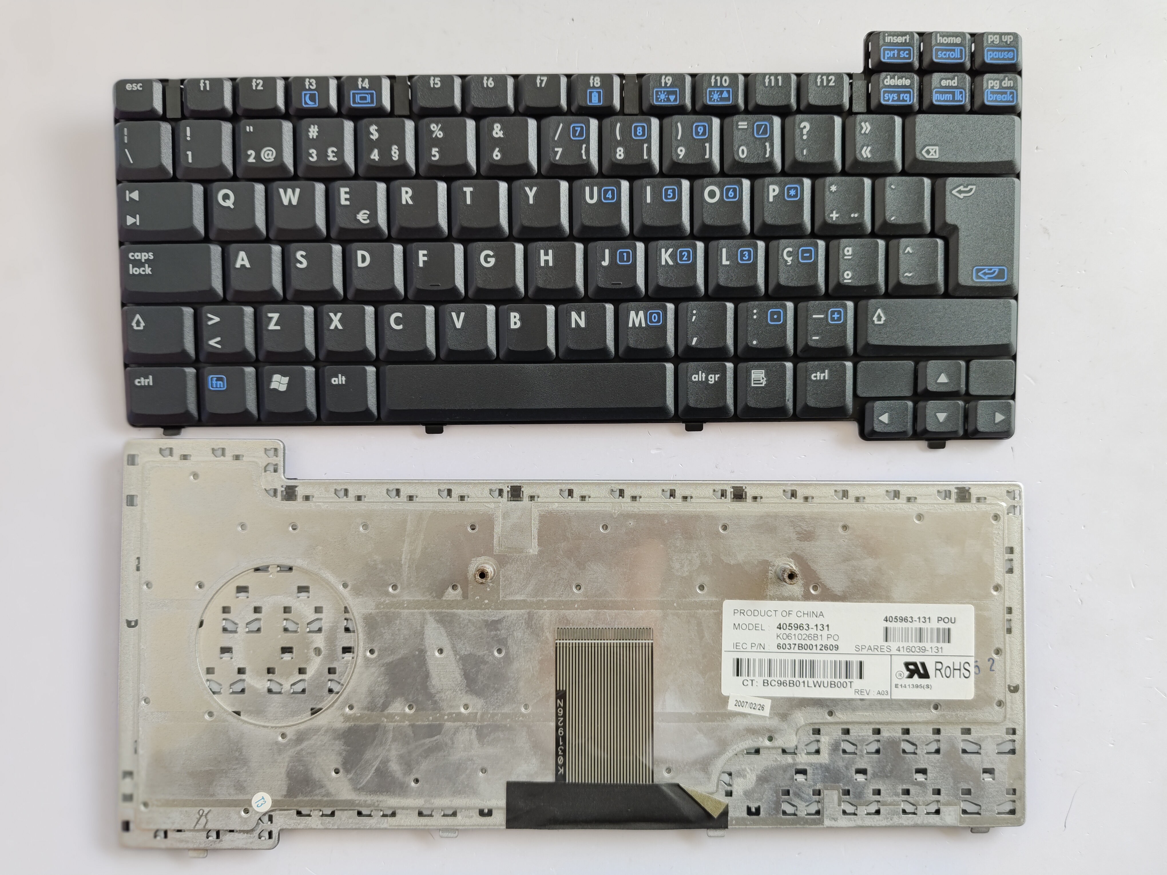 Picture of New Replacement Laptop Keyboard For HP NC6120/NX6120/NC6110/NX6110 BLACK PO Layout